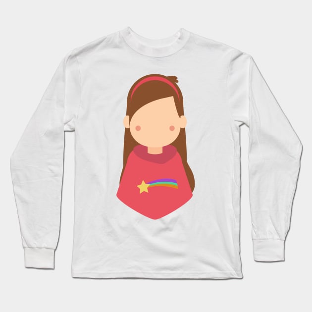 Colorful girl Long Sleeve T-Shirt by EvoFORMA